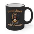 Pretty Educated African American Graduation Class 2024 Graphic Print Coffee Mug