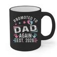 Promoted To Dad Again Est 2026 Vintage Dad Graphic Print Coffee Mug