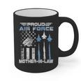 Proud Air Force Mother-In-Law US Air Force Graduation Graphic Print Coffee Mug