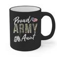 Proud Army Aunt Army Graduation Aunt US Army Aunt Graphic Print Coffee Mug