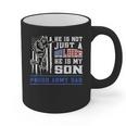 Proud Army Dad Soldier Son Patriotic Veterens Graphic Print Coffee Mug