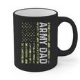 Proud Army Dad United States USA Flag For Father's Day Graphic Print Coffee Mug