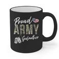 Proud Army Godmother Army Graduation Godmother US Army Graphic Print Coffee Mug