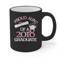 Proud Aunt Of a 2018 Graduate Auntie Graduation Graphic Print Coffee Mug