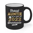 Proud Auntie Of 2022 Graduate Class 2022 Graduation Leopard Graphic Print Coffee Mug
