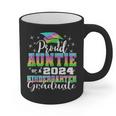 Proud Auntie Of Kindergarten Graduate 2024 Graduation Auntie Graphic Print Coffee Mug