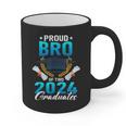 Proud Brother Of Two 2024 Graduates Twin Family Graduation Graphic Print Coffee Mug