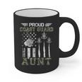 Proud Coast Guard Aunt US Coast Guard Graduation Aunt Graphic Print Coffee Mug