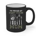 Proud Coast Guard Mom US Coast Guard Graduation Mom Graphic Print Coffee Mug