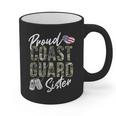 Proud Coast Guard Sister US Coast Guard Graduation Sister Graphic Print Coffee Mug