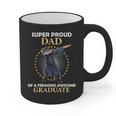Proud Dad Of 2018 Graduate Dabbing Graduation Senior Shirt Graphic Print Coffee Mug