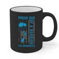 Proud Dad Of A T1D Warrior Type 1 Diabetes Awareness Graphic Print Coffee Mug