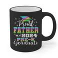 Proud Father Of PreK School Graduate 2024 Graduation Father Graphic Print Coffee Mug