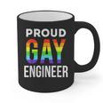 Proud Gay Engineer LGBTQ Rainbow Engineering Graduation Graphic Print Coffee Mug