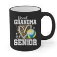 Proud Grandma Of A 2026 Senior Volleyball Graduation Leopard Graphic Print Coffee Mug