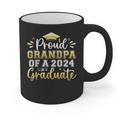 Proud Grandpa Of a 2024 Graduate Senior Graduation Men Graphic Print Coffee Mug