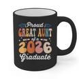 Proud Great Aunt Of a Class Of 2026 Graduate Graduation Graphic Print Coffee Mug