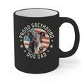 Proud Greyhound Dad American Flag Patriotic Greyhound Dad Graphic Print Coffee Mug Proud Greyhound Dad American Flag Patriotic Greyhound Dad Graphic Print Coffee Mug