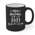 Proud Mom Of a 2021 Senior Graduation Graphic Print Coffee Mug