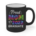 Proud Mom Of a 2022 Graduate Matching Tie Dye Graduation Graphic Print Coffee Mug
