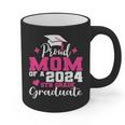 Proud Mom Of 2024 5th Grade Graduate Mother Graduation Graphic Print Coffee Mug