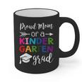 Proud Mom Of A Kindergarten Grad Shirt Graduation Graphic Print Coffee Mug