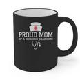Proud Mom Of a Nursing Graduate Nurse Senior 2026 Graduation Graphic Print Coffee Mug