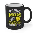 Proud Mom Of a Softball Senior Class Of 2026 Graduation Graphic Print Coffee Mug