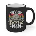 Proud Senior Mom Marching Band Mom Class Of 2025 Graduation Graphic Print Coffee Mug
