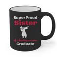 Proud Sister Of 2018 Graduate Dabbing Graduation Graphic Print Coffee Mug