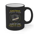 Proud Step Dad The Class Of 2019 Graduate Graduation Shirt Graphic Print Coffee Mug
