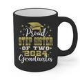 Proud Step Sister Of Two 2024 Graduate Class 2024 Graduation Graphic Print Coffee Mug