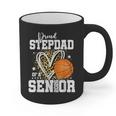 Proud Stepdad Of A 2026 Senior Basketball Graduation Leopard Graphic Print Coffee Mug