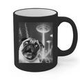 Pug Alien UFO Taking a Selfie Dog Mom Dad Graphic Print Coffee Mug