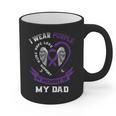 Purple In Memory Of My Dad Pancreatic Cancer Back Graphic Graphic Print Coffee Mug