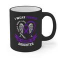 Purple In Memory Of My Daughter Pancreatic Cancer Awareness Graphic Print Coffee Mug
