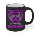Purple In Memory Of Great Grandma Epilepsy Awareness Graphic Graphic Print Coffee Mug Purple In Memory Of Great Grandma Epilepsy Awareness Graphic Graphic Print Coffee Mug