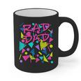 Rad Dad 80s Throwback Graphic Print Coffee Mug
