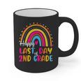 Rainbow Last Day Of 2nd Grade Teacher Student Graduation For Men Women Kids Graphic Print Coffee Mug