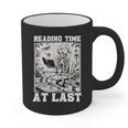 Reading Time At Last Book Lover Introvert Skeleton Reading Graphic Print Coffee Mug Reading Time At Last Book Lover Introvert Skeleton Reading Graphic Print Coffee Mug