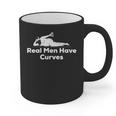 Real Men Have Curves Dad Body Graphic Print Coffee Mug