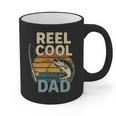 Reel Cool Dad Fathers Day Fishing Outdoors Graphic Print Coffee Mug