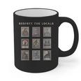 Respect The Locals Cryptid Mothman Hiking Bigfoot Introverts Graphic Print Coffee Mug