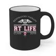 Respiratory Therapist Graduation Class Of 2018 Pink RT Life Graphic Print Coffee Mug