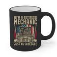 Retired Car Mechanic Tool Retirement Dad Grandpa Men Graphic Print Coffee Mug