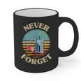 Retro Cassette Player Never Forget Nostalgia Vintage Graphic Print Coffee Mug