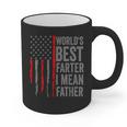 Retro Dad World's Best Farter I Mean Father Vintage Flag Usa Graphic Print Coffee Mug