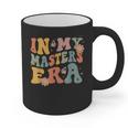 Retro Groovy In My Master's Degree Era Graduation Master Graphic Print Coffee Mug