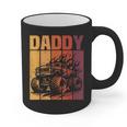 Retro Monster Truck Daddy Matching Family Birthday Party Graphic Print Coffee Mug