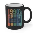 Retro Nineties Style Audio Tape Nostalgia Year 1990 Graphic Print Coffee Mug